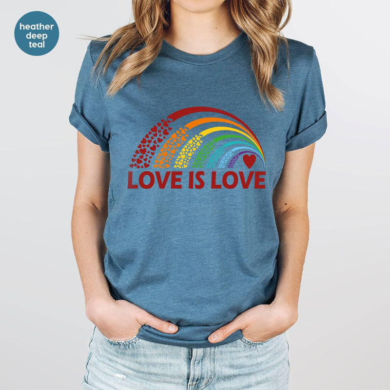 LGBT Gifts, Lesbian Shirt, Equality T-Shirt, Love Shirt, Bi Pride T-Shirt, Gay Shirt, Rainbow Graphic Tees, Pride Shirt, Queer T-Shirt - 3.jpg