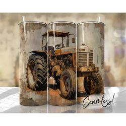 tractor tumbler wrap seamless farm tumbler template