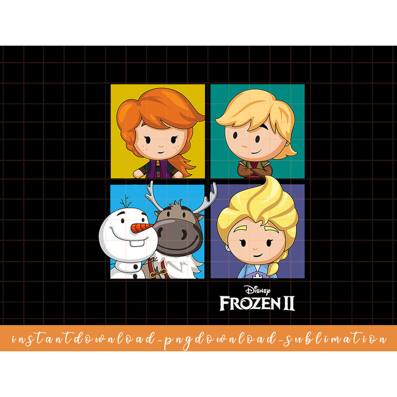 Disney Frozen 2 Chibi Character Panels png, sublimate, digital download.jpg