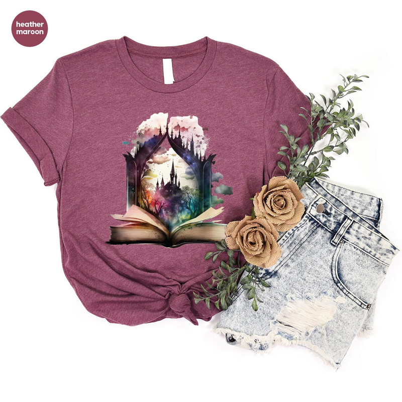 Library Vneck Shirt, Teacher Shirt, Librarian Shirts, Book Shirt, Reading Graphic Tees, Book Gifts, Shirt for Women, Librarian Outfit - 5.jpg