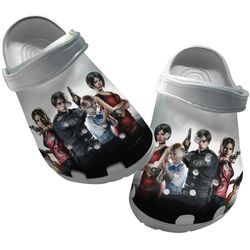 resident evil sandals, resident evil crocs, resident evil clog shoes unisex, game crocs, game sandals, game clog shoes