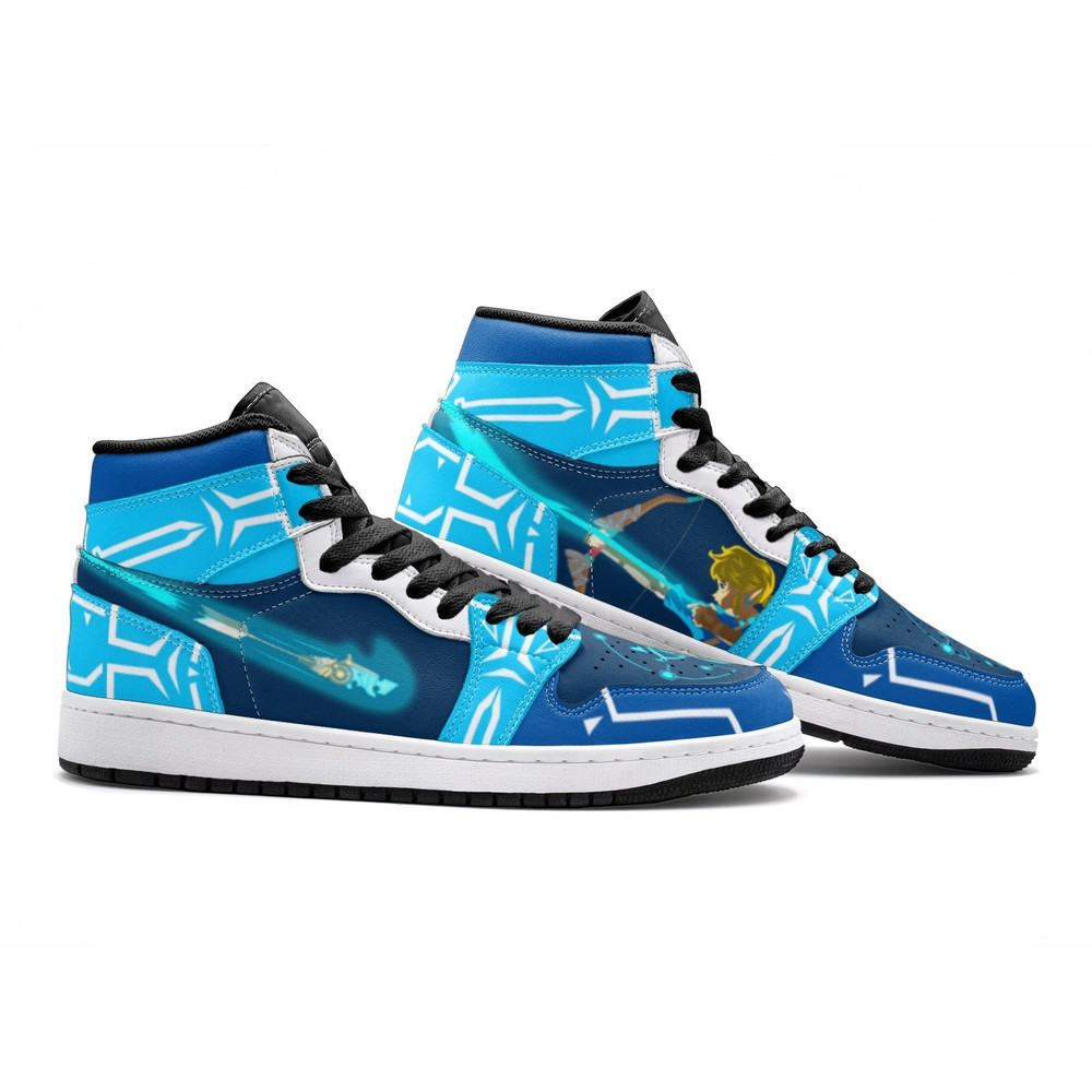 Ancient Arrow Breath of the Wild Zelda JD1 Shoes, Ancient Arrow Breath of the Wild Zelda Jordan 1 Shoes, Ancient Arrow