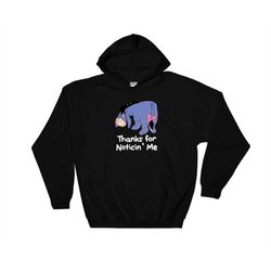 funny eeyore winnie the pooh cartoon hoodie sweatshirt hoody long sleeve s-m-l-xl-xxl-3xl-4xl-5xl adult oversized men wo