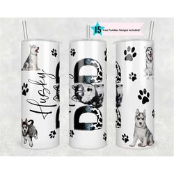 husky dad tumbler wrap -20 oz sublimation tumbler wrap