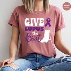 lupus awareness t-shirt, chronic pain vneck shirt, lupus survivor shirt, lupus gifts, lupus warrior shirt, lupus ribbon