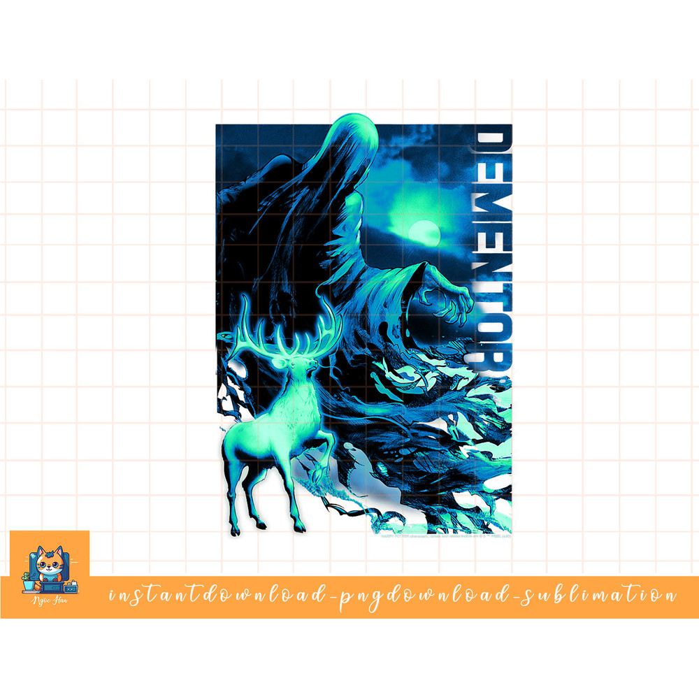 Harry Potter Dementor & Patronus Portrait png, sublimate, digital download.jpg