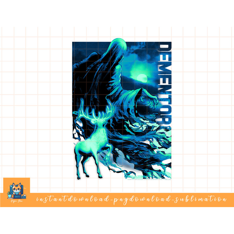 Harry Potter Dementor & Patronus Portrait png, sublimate, digital download.jpg