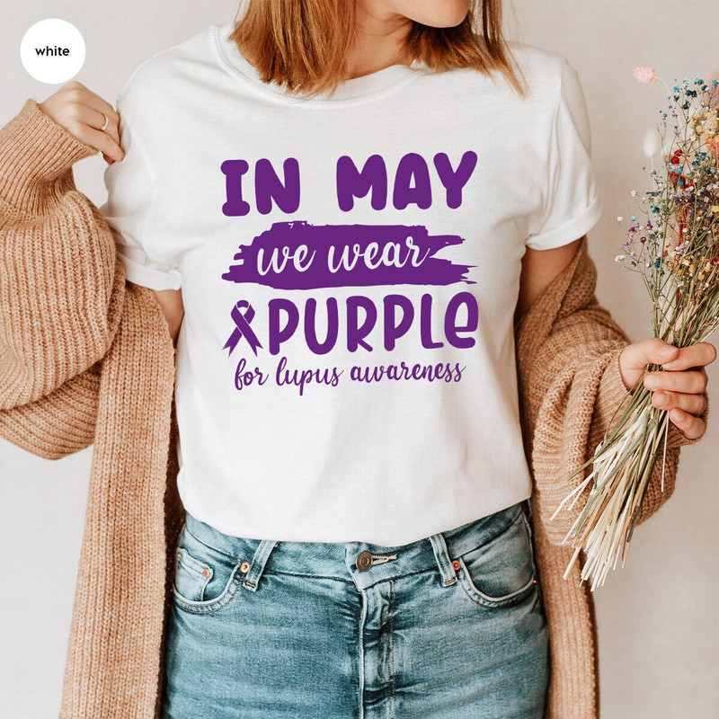 Lupus Survivor Graphic Tees, Lupus Ribon Shirt, Lupus Awareness Month Shirt, Lupus Gift for Her, Lupus Warrior T-Shirt, Awareness Gift - 1.jpg