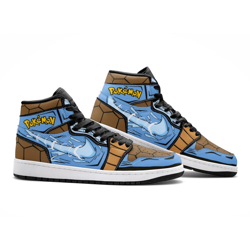 Blastoise Pokemon JD1 Shoes, Blastoise Pokemon Jordan 1 Shoes, Pokemon Shoes, Blastoise Sneaker, Blastoise Pokemon Shoes