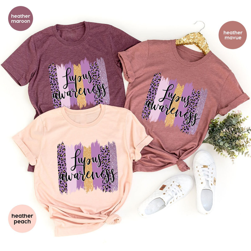Lupus Shirt, Lupus Awareness Month T-Shirt, Lupus Survivor Gifts, Lupus Graphic Tees, Leopard Print Support Shirts, Lupus Shirts for Women - 2.jpg