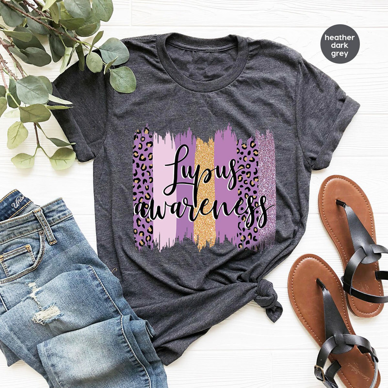 Lupus Shirt, Lupus Awareness Month T-Shirt, Lupus Survivor Gifts, Lupus Graphic Tees, Leopard Print Support Shirts, Lupus Shirts for Women - 3.jpg