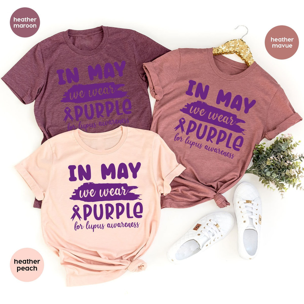 Lupus Survivor Graphic Tees, Lupus Ribon Shirt, Lupus Awareness Month Shirt, Lupus Gift for Her, Lupus Warrior T-Shirt, Awareness Gift - 4.jpg