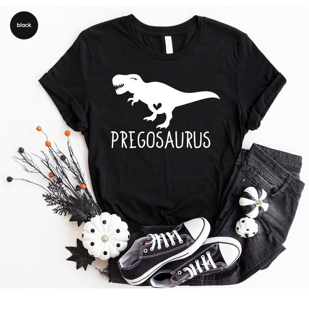 Mama Dinosaur Shirts, Pregnancy Dinosaur Tshirts, Baby Announcement Shirt, Pregosaurus Tees, Cute Mother Tshirt Gifts, Maternity Gifts - 5.jpg