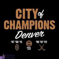 denver city of champions 2023 svg graphic design file