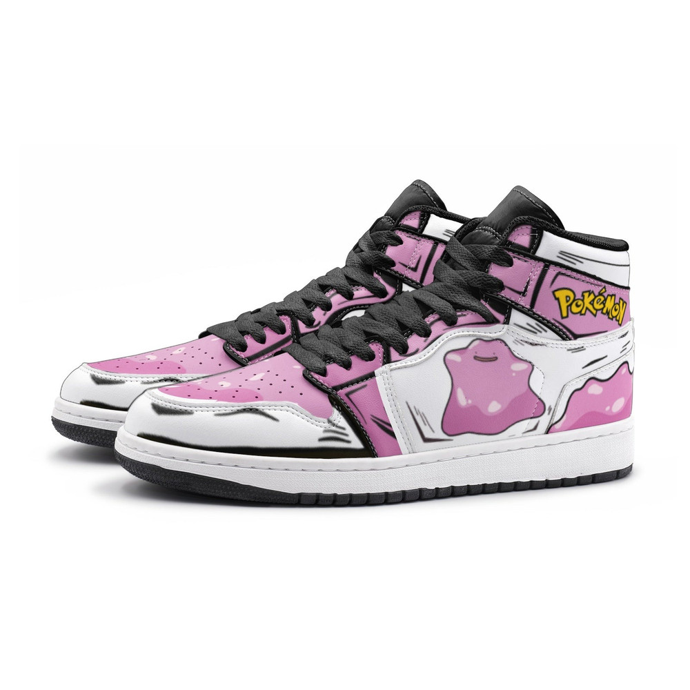 Ditto Pokemon JD1 Shoes, Ditto Pokemon Jordan 1 Shoes, Ditto Pokemon Shoes, Ditto Pokemon Sneaker