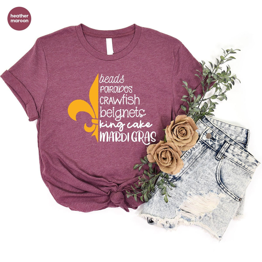 Mardi Gras TShirt, Mardi Gras Crewneck Sweatshirt, Festival Clothing Women, Mardi Gras Outfit, Gift for Her, Gift for Him, Christian Apparel - 4.jpg