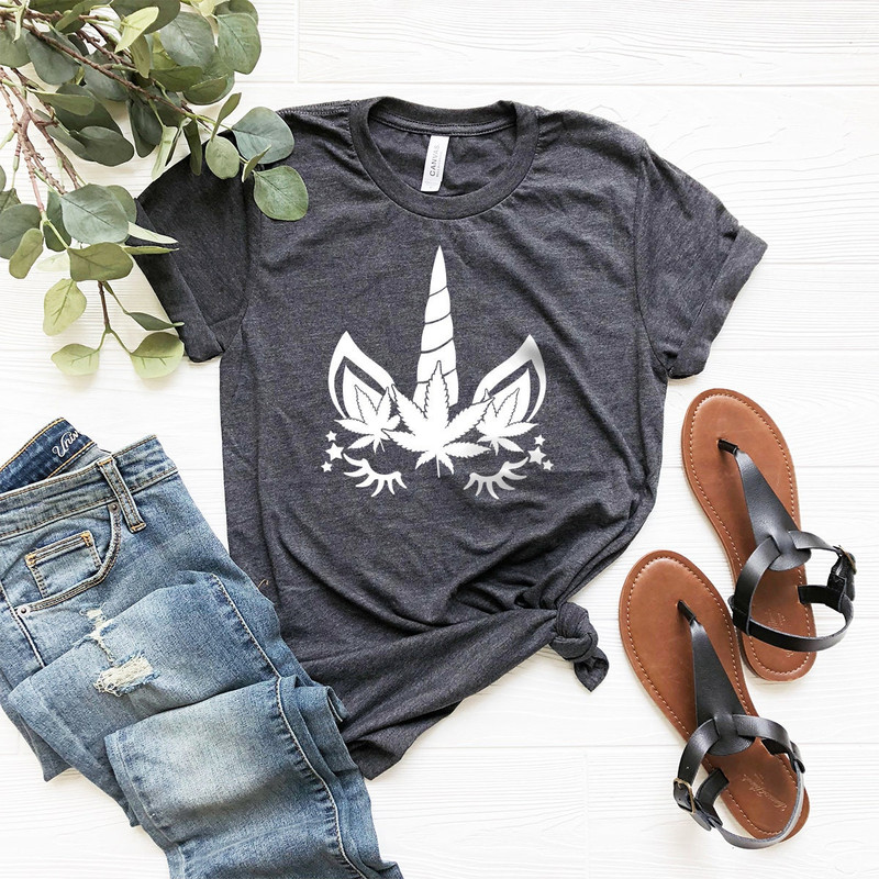 Marijuana Weed Leaf Unicorn Shirt,  Weed Lover Shirt, Funny Marijuana Tshirt, Cannabis Unicorn Shirt, Weed Lover Shirt, Weed Tee - 2.jpg