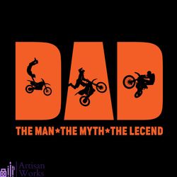 dad the man the myth the legend motorcycle fathers day svg file