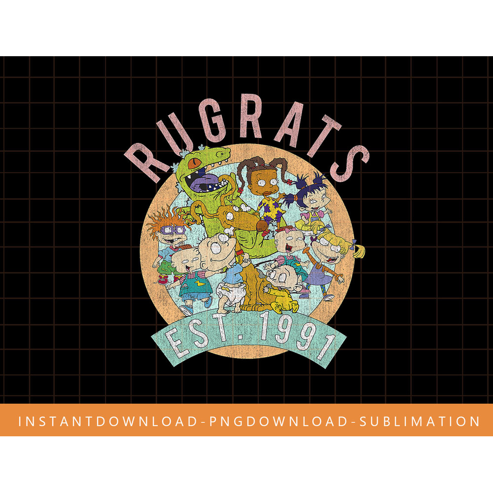 Rugrats Established 1991 Group Shot png, sublimate, digital print.jpg