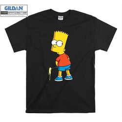 the simpsons bart simpson piss t shirt art cartoon t-shirt tshirt s-m-l-xl-xxl-3xl-4xl-5xl oversized men women unisex u2