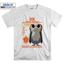 star wars galaxy of creatures porg information t shirt hoodie hoody t-shirt tshirt s-m-l-xl-xxl-3xl-4xl-5xl oversized me