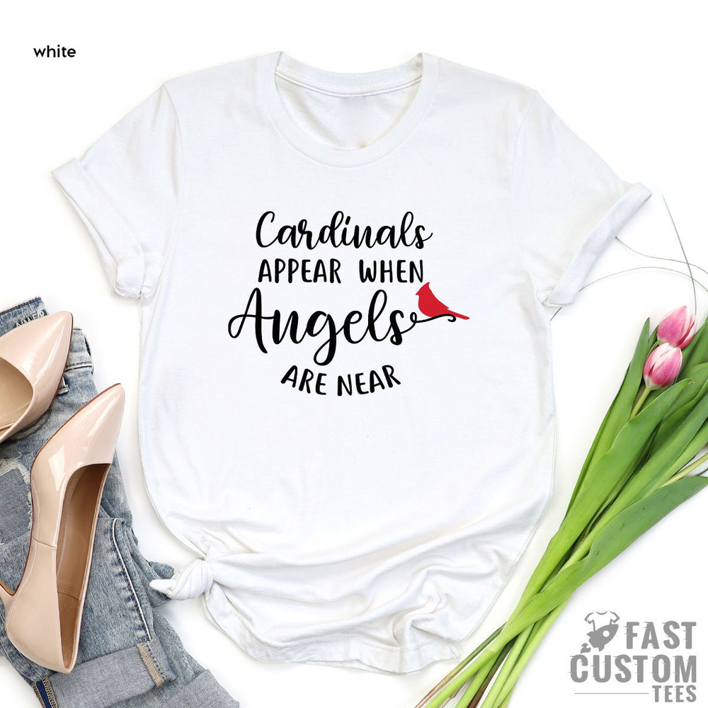 Memorial Day Shirt, Cardinals Appear When Angels are Near T Shirt, Birds Cardinal T-shirt, Independence Day Shirt, Women Bird Graphic Shirt - 6.jpg