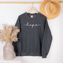 mental health sweatshirt, motivational hope long sleeve shirts, breast cancer hoodie, christian apparel for women, inspi