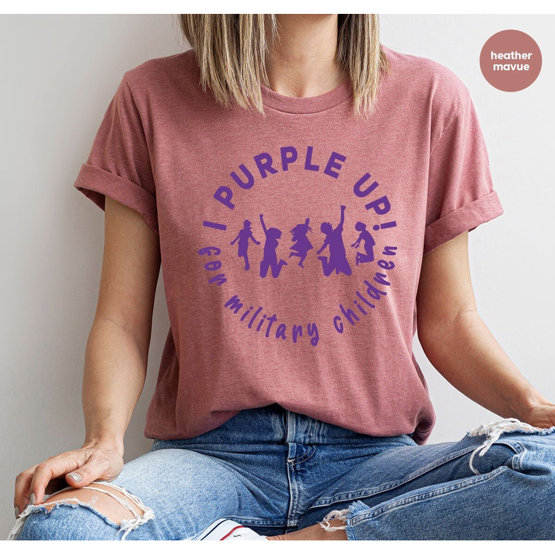 Military Child Awareness Month Toddler Shirts, I Purple Up For Military Children Shirt, Military Child Shirt, Month Of The Military Child - 2.jpg
