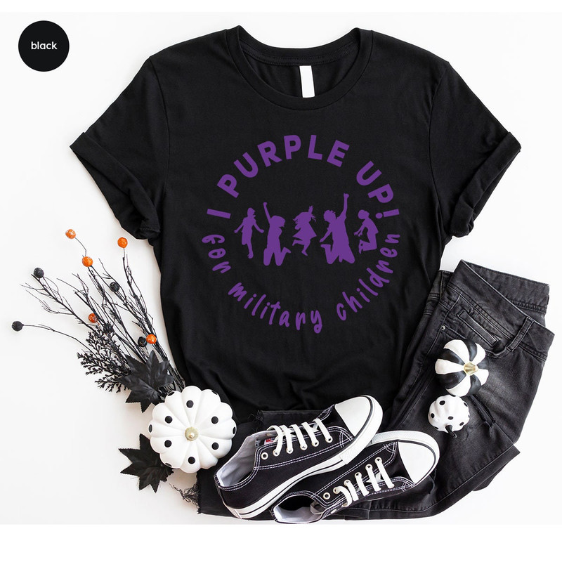 Military Child Awareness Month Toddler Shirts, I Purple Up For Military Children Shirt, Military Child Shirt, Month Of The Military Child - 5.jpg