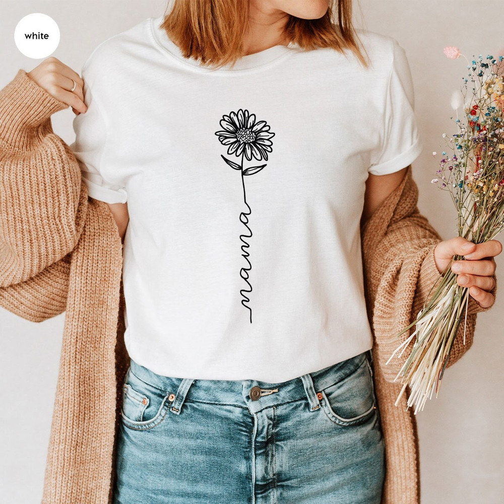 Minimalist Mama Shirt, Mothers Day Gift, Mom Shirt, Mom Gifts, Mother Sweatshirt, Floral Mama T-Shirt, Mother Gift, Mothers Day Shirt - 1.jpg
