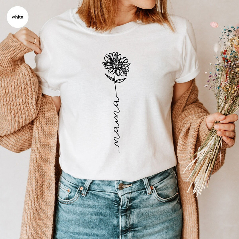 Minimalist Mama Shirt, Mothers Day Gift, Mom Shirt, Mom Gifts, Mother Sweatshirt, Floral Mama T-Shirt, Mother Gift, Mothers Day Shirt - 1.jpg