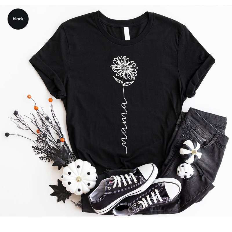 Minimalist Mama Shirt, Mothers Day Gift, Mom Shirt, Mom Gifts, Mother Sweatshirt, Floral Mama T-Shirt, Mother Gift, Mothers Day Shirt - 6.jpg