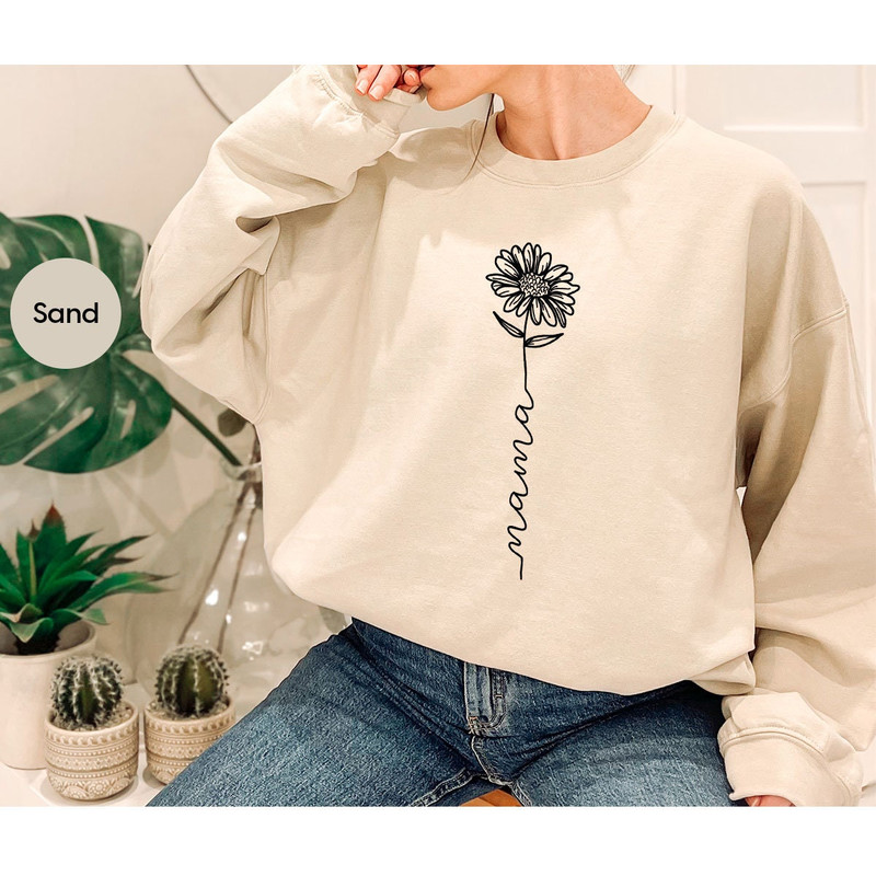Minimalist Mama Shirt, Mothers Day Gift, Mom Shirt, Mom Gifts, Mother Sweatshirt, Floral Mama T-Shirt, Mother Gift, Mothers Day Shirt - 7.jpg
