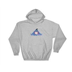 funny eeyore winnie the pooh art hoodie sweatshirt hoody long sleeve s-m-l-xl-xxl-3xl-4xl-5xl adult oversized men women