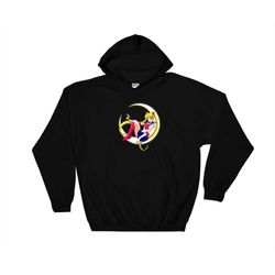 sailor moon usagi tsukino disney art hoodie sweatshirt hoody long sleeve s-m-l-xl-xxl-3xl-4xl-5xl adult oversized men wo