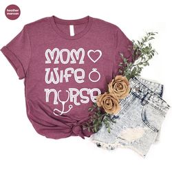 mothers day shirt, wife vneck shirt, mom shirt, cute mama shirt, nurse gift, mom gift, gift for wife, nurse shirt, mothe