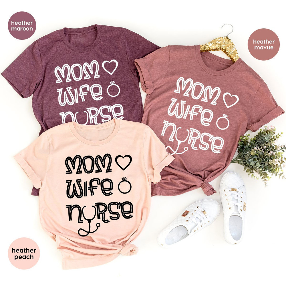 Mothers Day Shirt, Wife Vneck Shirt, Mom Shirt, Cute Mama Shirt, Nurse Gift, Mom Gift, Gift for Wife, Nurse Shirt, Mothers Day Gift - 2.jpg