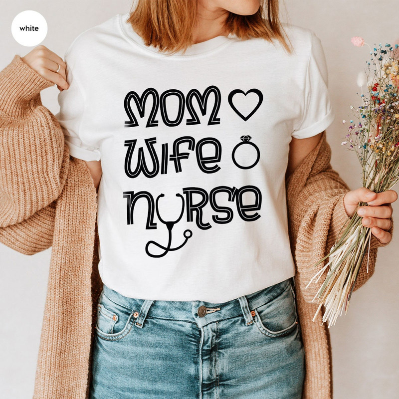 Mothers Day Shirt, Wife Vneck Shirt, Mom Shirt, Cute Mama Shirt, Nurse Gift, Mom Gift, Gift for Wife, Nurse Shirt, Mothers Day Gift - 4.jpg