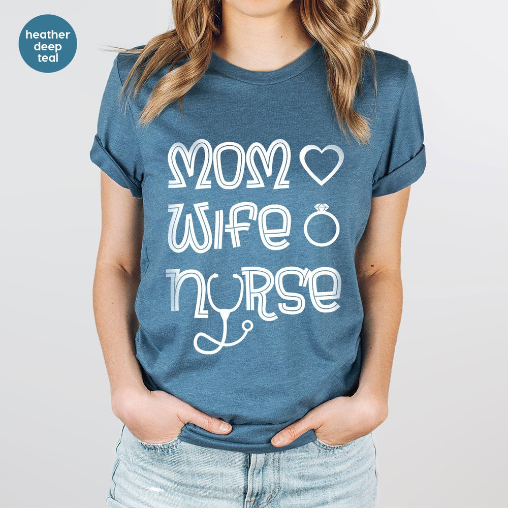 Mothers Day Shirt, Wife Vneck Shirt, Mom Shirt, Cute Mama Shirt, Nurse Gift, Mom Gift, Gift for Wife, Nurse Shirt, Mothers Day Gift - 5.jpg
