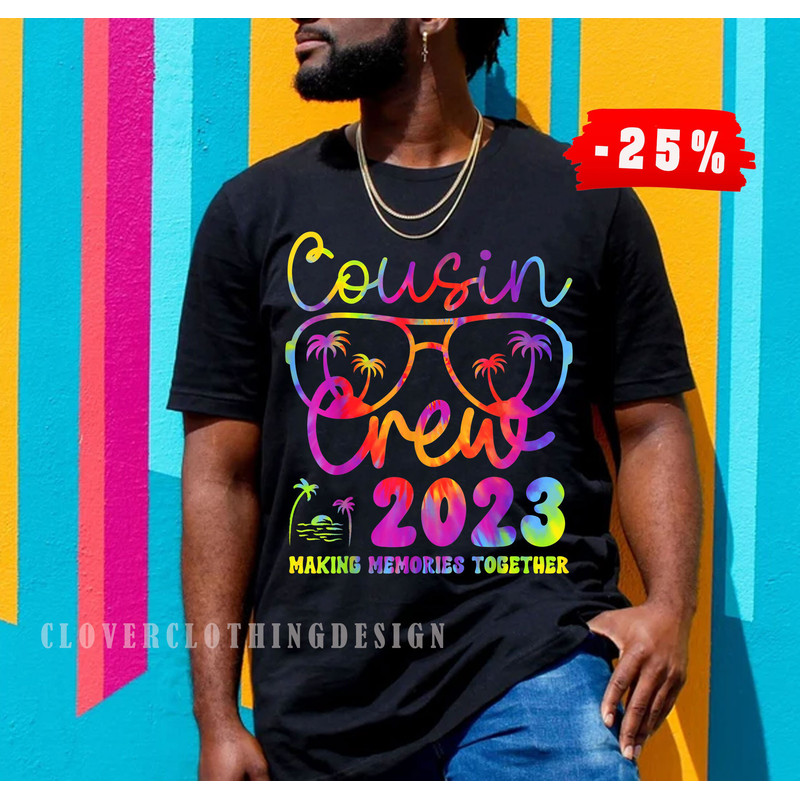 Cousin Crew 2023 Vacation Beach Summer Family Trip Matching tshirt, Cute Summer Vacation Shirt,Family Trip Shirt,Family Matching Shirt - 1.jpg