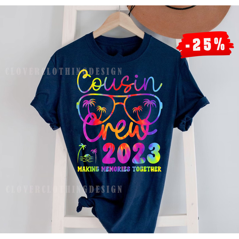 Cousin Crew 2023 Vacation Beach Summer Family Trip Matching tshirt, Cute Summer Vacation Shirt,Family Trip Shirt,Family Matching Shirt - 2.jpg