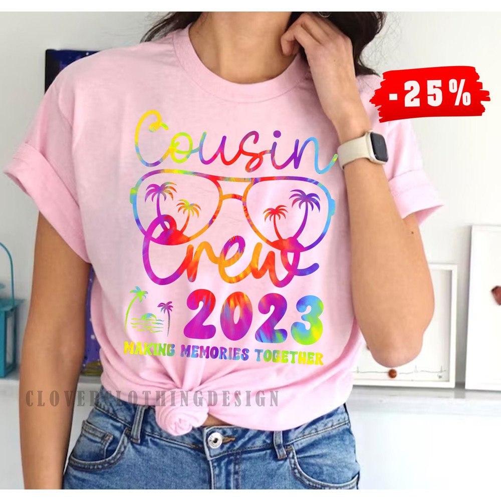 Cousin Crew 2023 Vacation Beach Summer Family Trip Matching tshirt, Cute Summer Vacation Shirt,Family Trip Shirt,Family Matching Shirt - 3.jpg