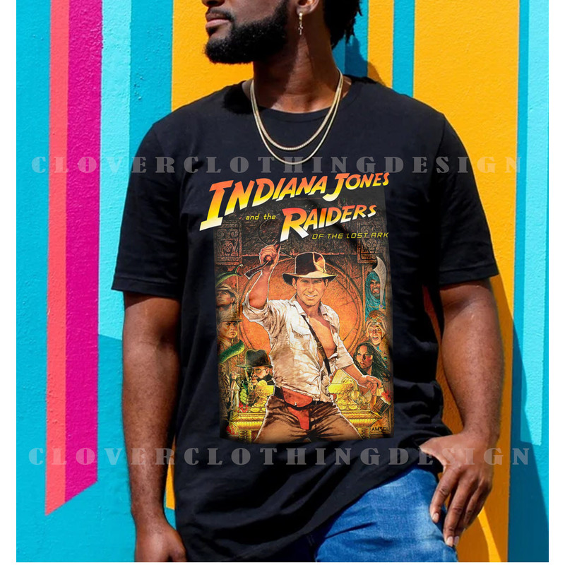 Indiana Jones-Lost Ark-Vintage Style Shirt-Adventure Movies-gift for her - 1.jpg