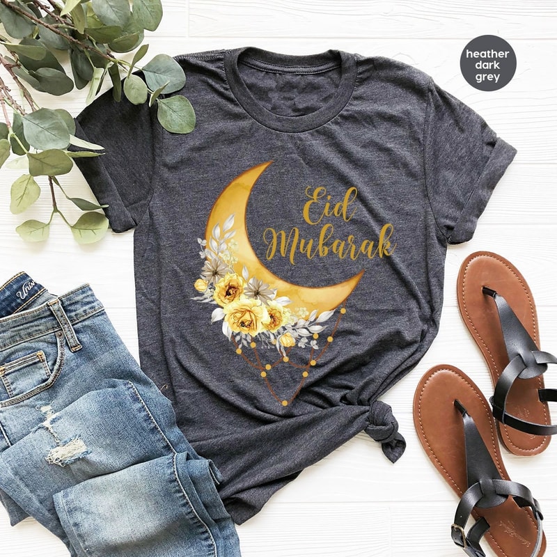 Muslim T-Shirt, Fasting Crewneck Sweatshirt, Floral Shirt, Ramadan Shirt for Women, Religious Clothing, Faith T-Shirt, Gift for Her - 1.jpg