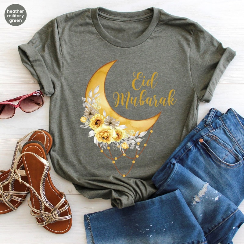 Muslim T-Shirt, Fasting Crewneck Sweatshirt, Floral Shirt, Ramadan Shirt for Women, Religious Clothing, Faith T-Shirt, Gift for Her - 6.jpg