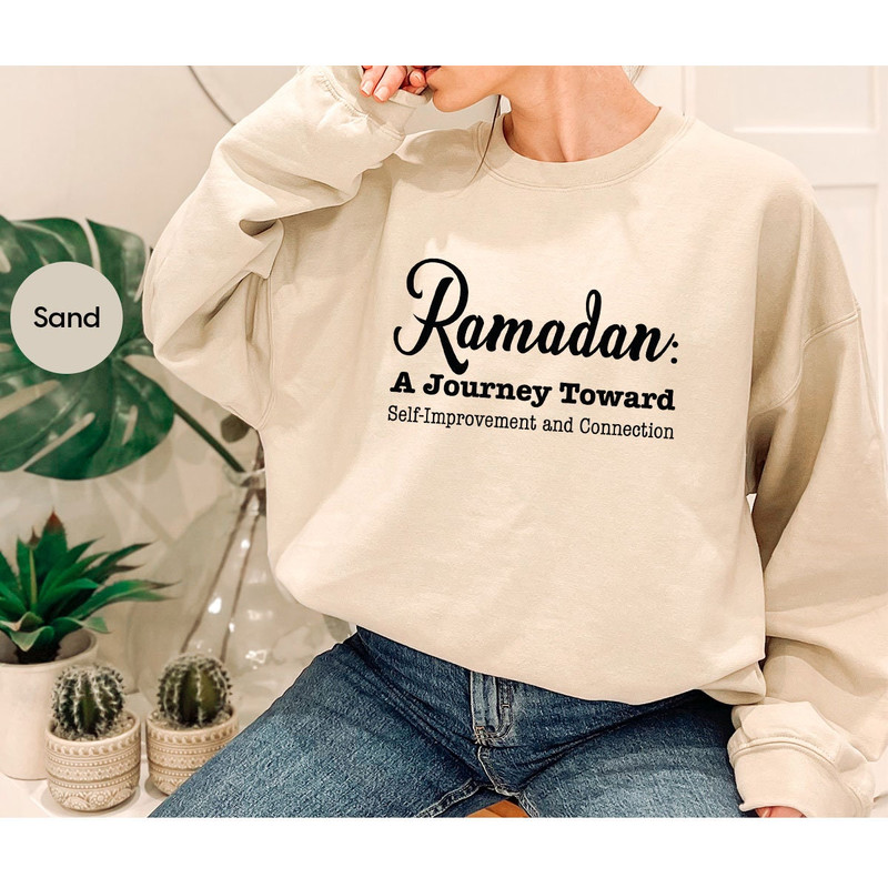 Muslim Crewneck Sweatshirt, Ramadan Mubarak Outfit, Ramadan Shirt, Ramadan Gift, Muslim Gift, Gift for Friend, Fasting TShirt, Religious Tee - 7.jpg