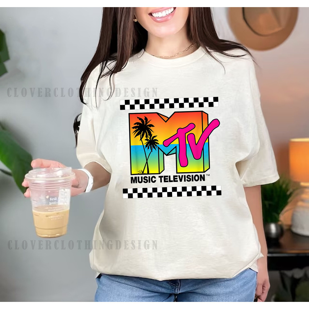 Retro MTV Sunset, 80s MTV Shirt, 80s MTV Logo, 80s Retro vintage tshirt, Sweatshirt - 1.jpg