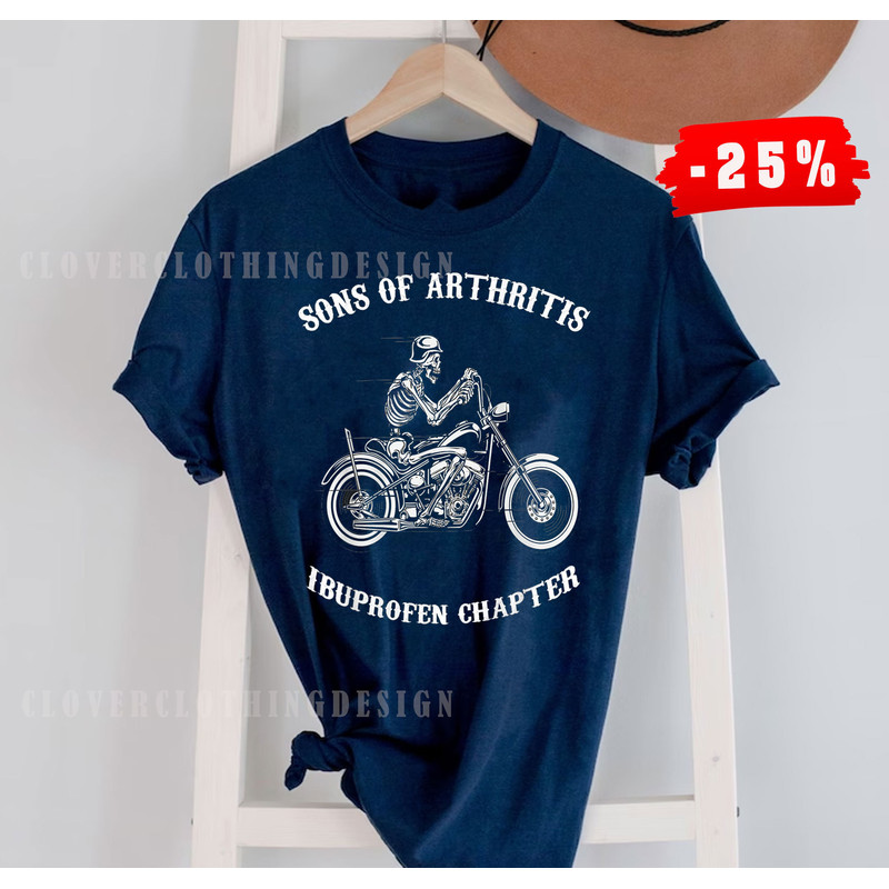Sons With Arthritis Ibuprofen Chapter Motorcycle T-Shirt, motorcycle shirt biker shirt biker t shirt - 2.jpg
