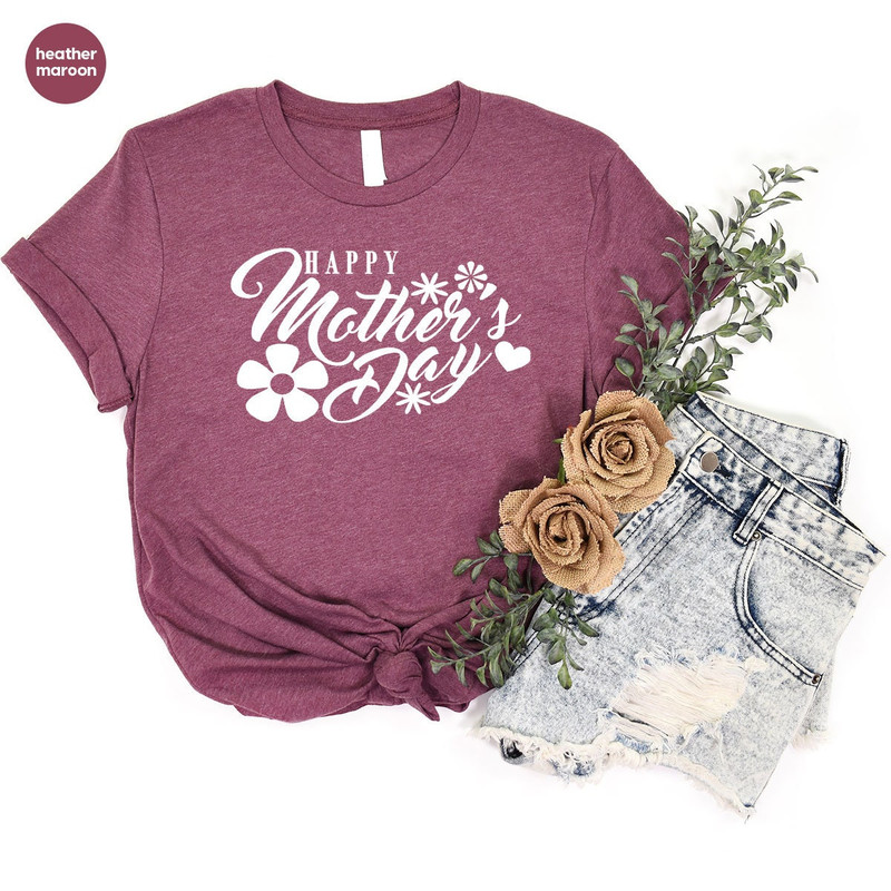 New Mom Shirt, Cute Mama Graphic Tees, Floral Mom Shirt, Mothers Day Gift, Mom Gift, Mothers Day Shirt, Gift for Mom, Flower T-Shirt - 2.jpg