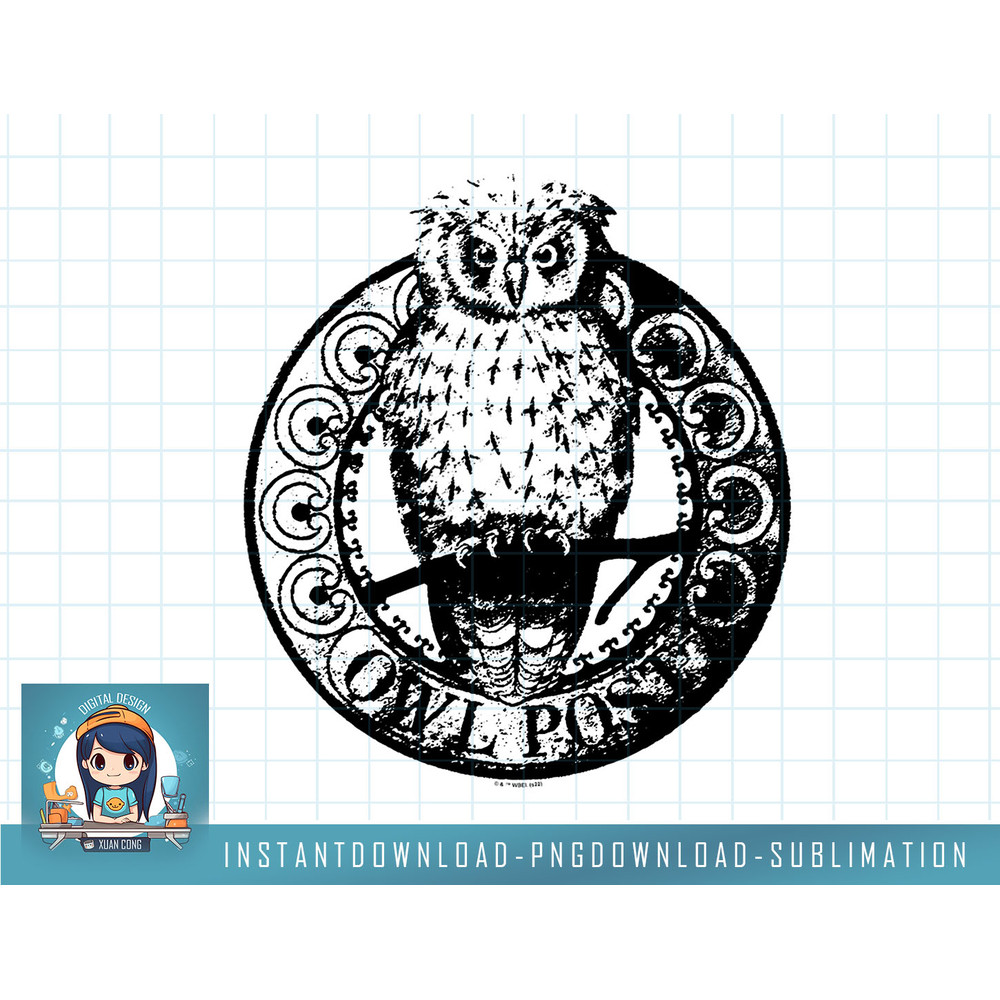 Harry Potter Deathly Hallows 2 Owl Post Crest png, sublimate, digital download.jpg